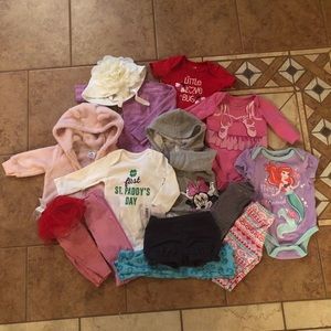 Girls 3-6 month clothing lot!